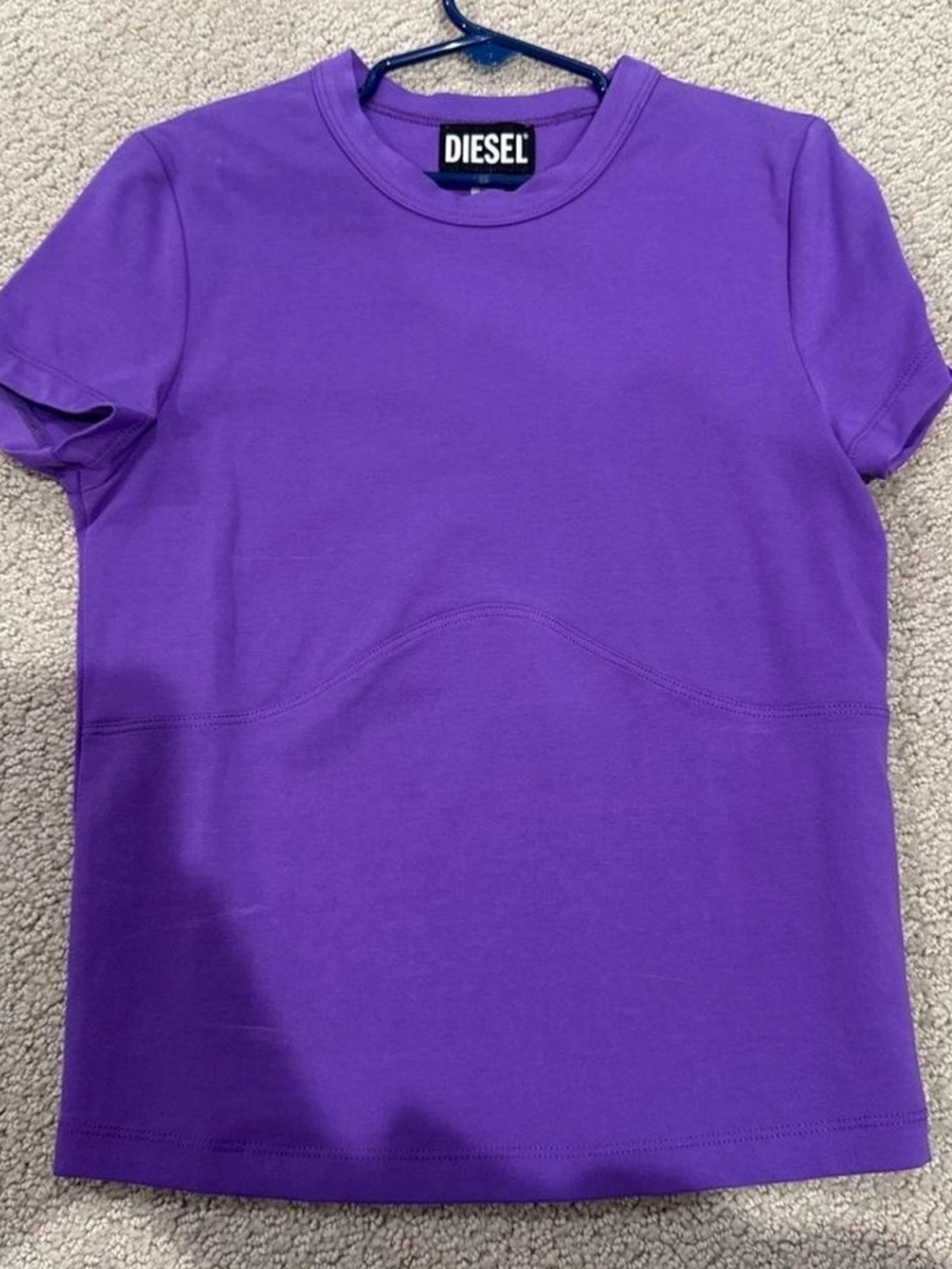 Diesel Purple Short-Sleeve Crew Tee